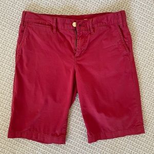 Tory Burch Red Bermuda Shorts - size 27